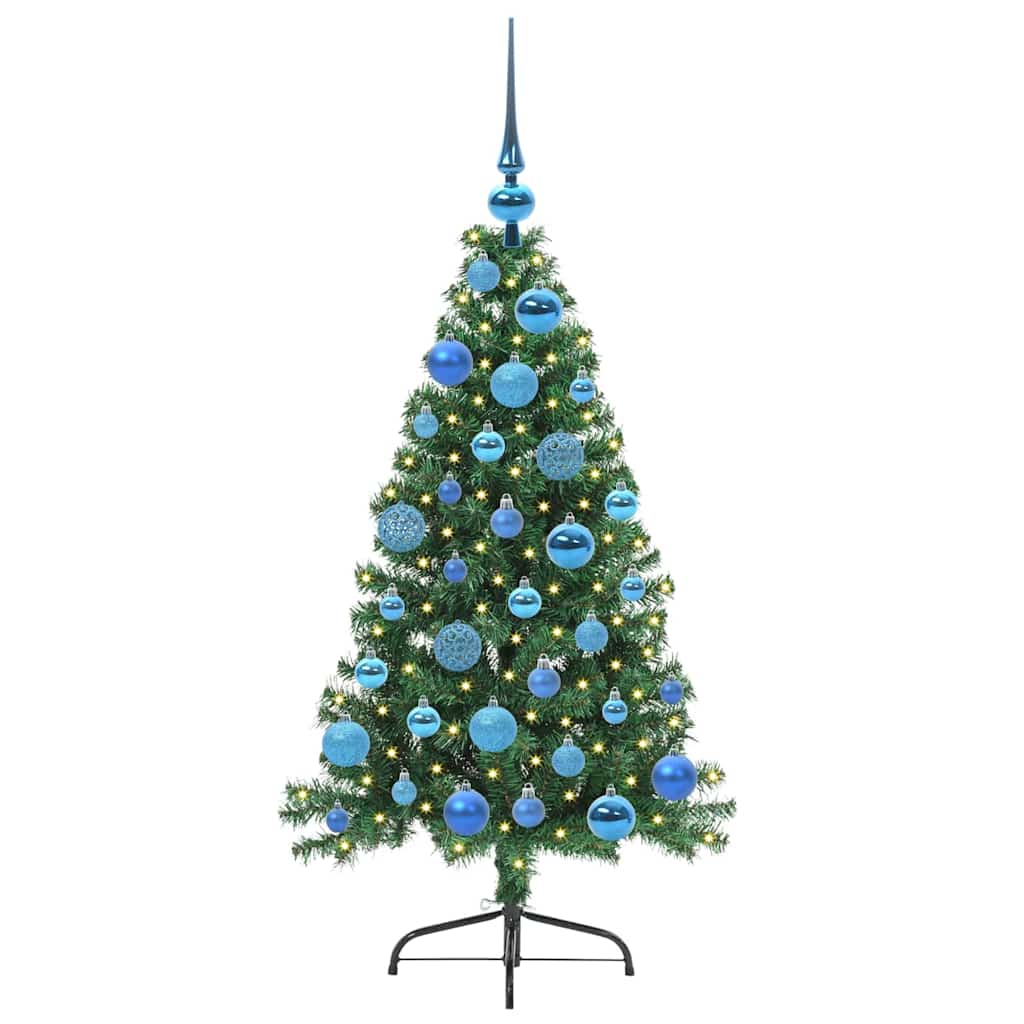 Albero di Natale artificiale con luci integrate Verde 120 cm | homemem39