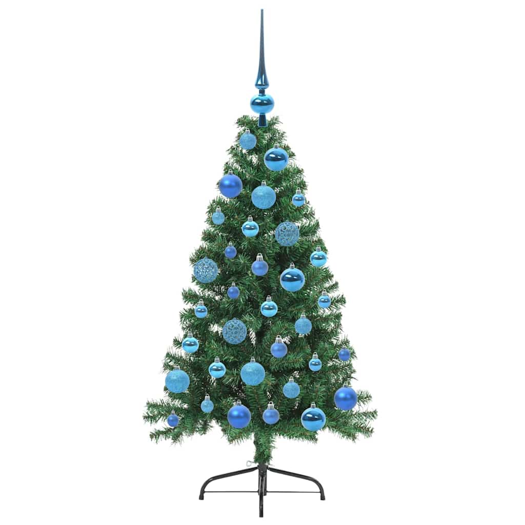 Albero di Natale artificiale con luci integrate Verde 120 cm | homemem39