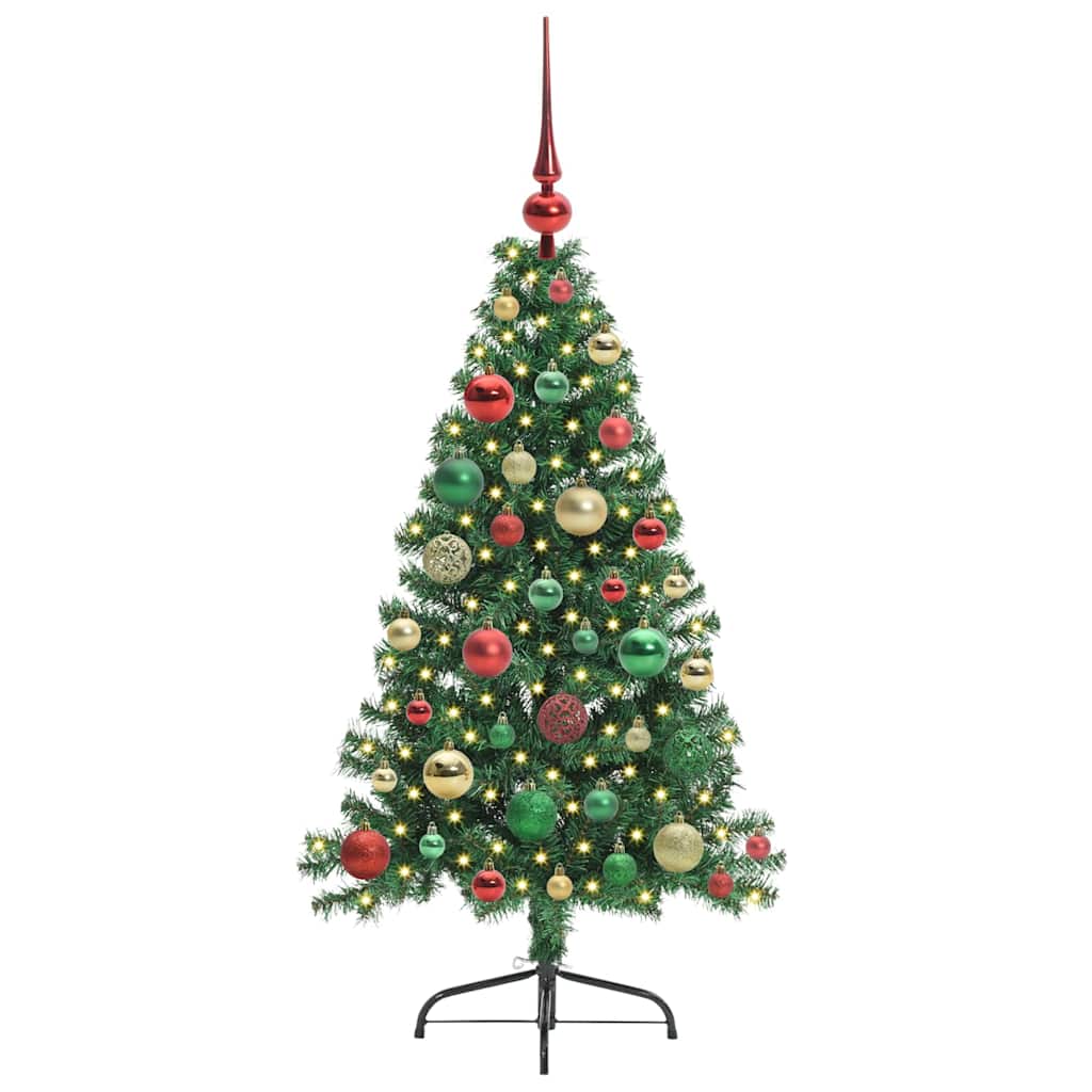 Albero di Natale artificiale con luci integrate Verde 120 cm | homemem39