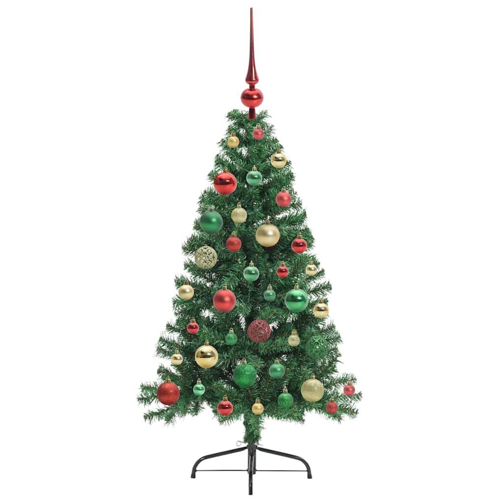 Albero di Natale artificiale con luci integrate Verde 120 cm | homemem39