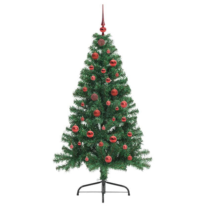 Albero di Natale artificiale con luci integrate Verde 150 cm
