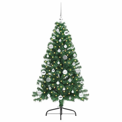 Albero di Natale artificiale con luci integrate Verde 150 cm