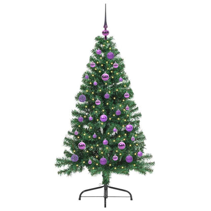 Albero di Natale artificiale con luci integrate Verde 150 cm
