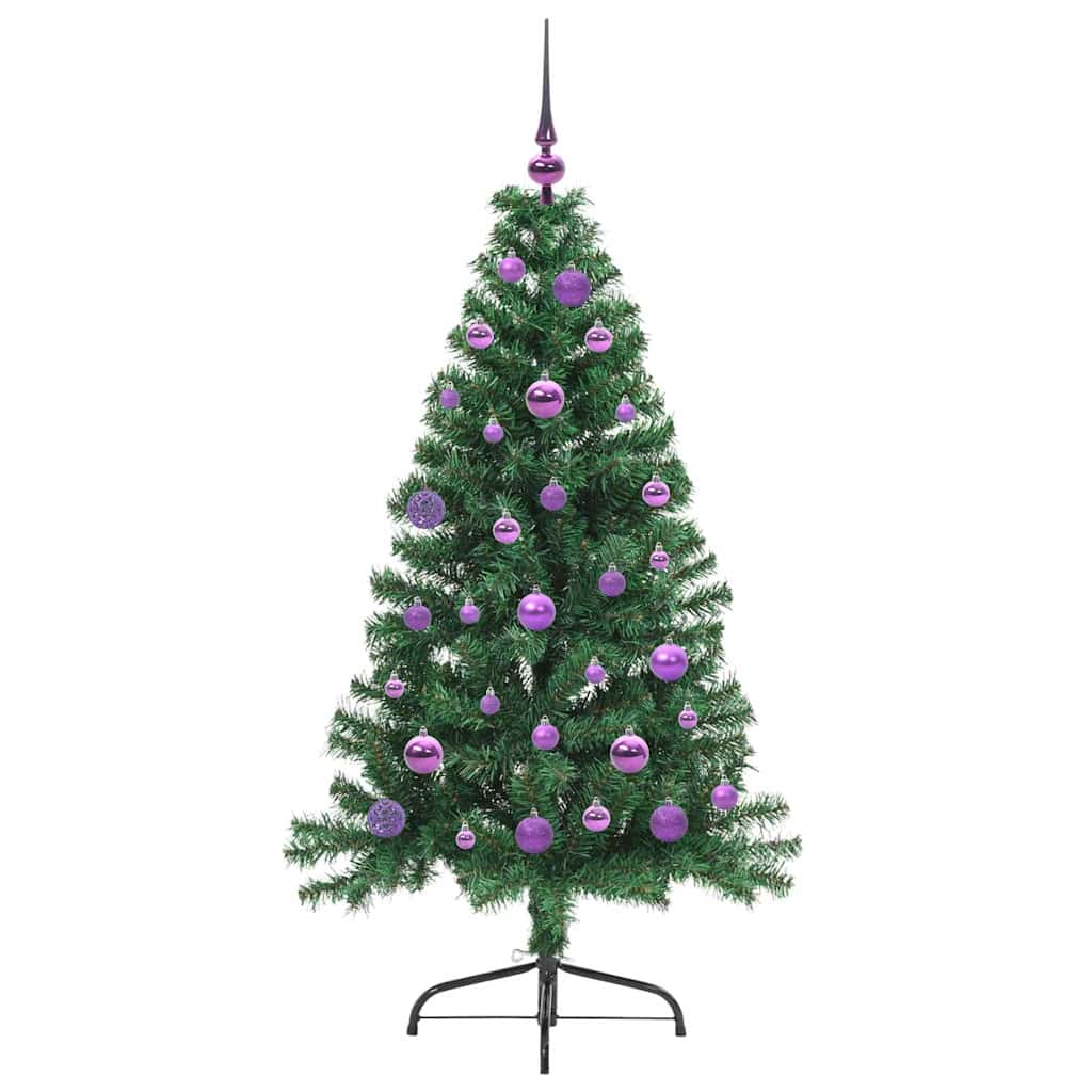 Albero di Natale artificiale con luci integrate Verde 150 cm