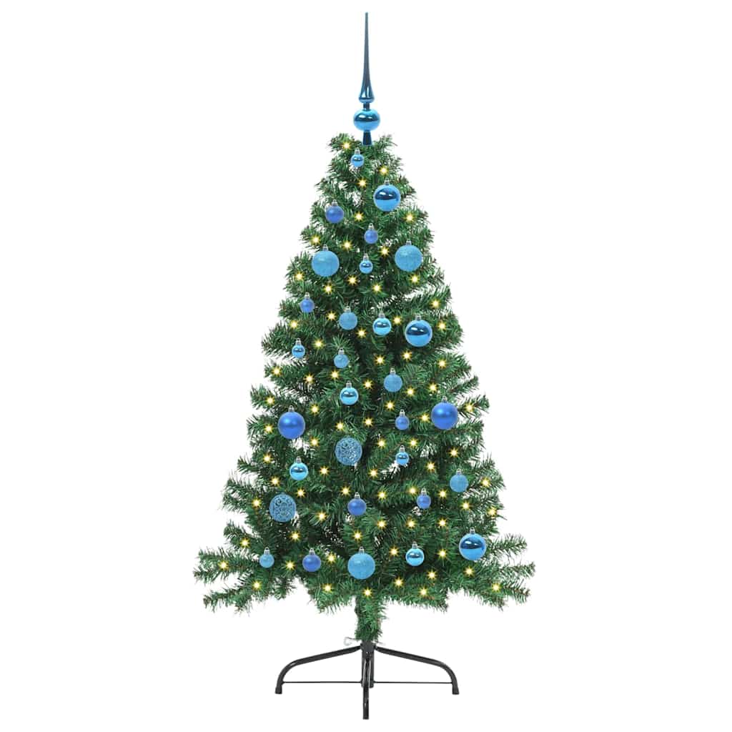 Albero di Natale artificiale con luci integrate Verde 150 cm | homemem39