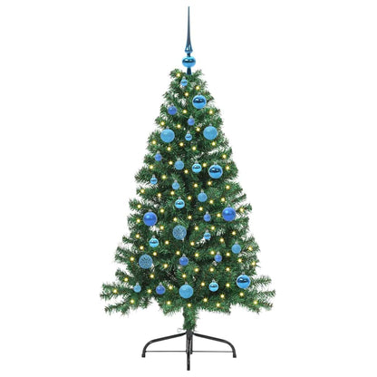 Albero di Natale artificiale con luci integrate Verde 150 cm | homemem39