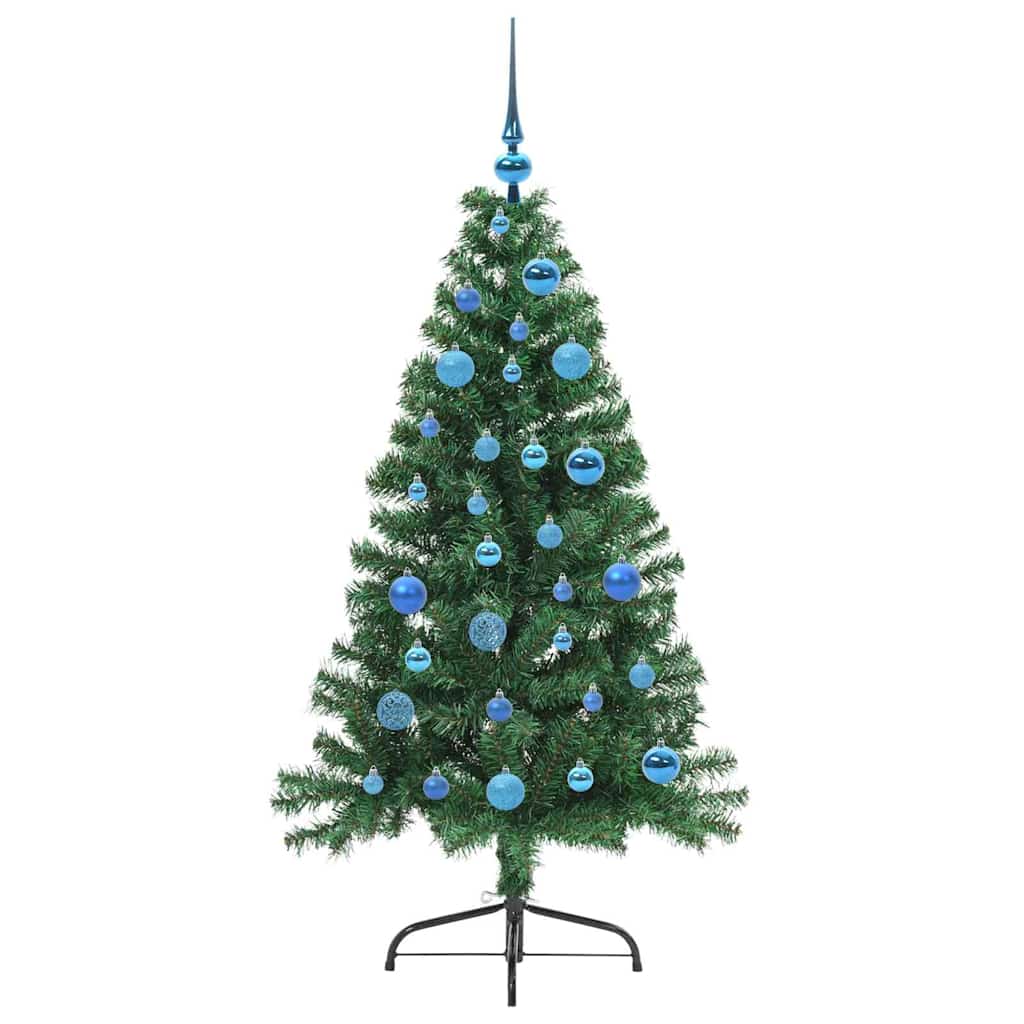 Albero di Natale artificiale con luci integrate Verde 150 cm | homemem39