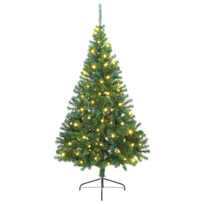 Albero di Natale artificiale con luci integrate Verde 180 cm | homemem39