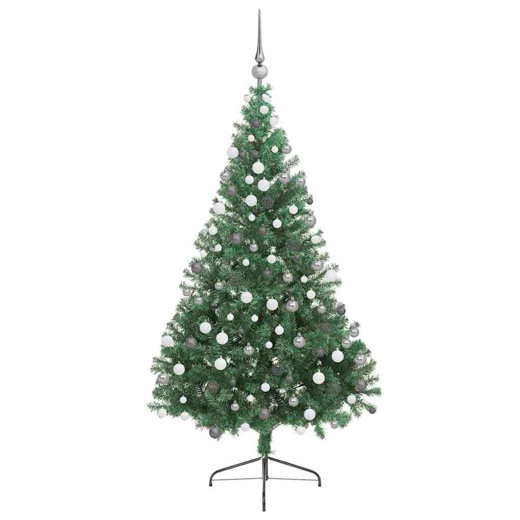 Albero di Natale artificiale con luci integrate Verde 180 cm | homemem39