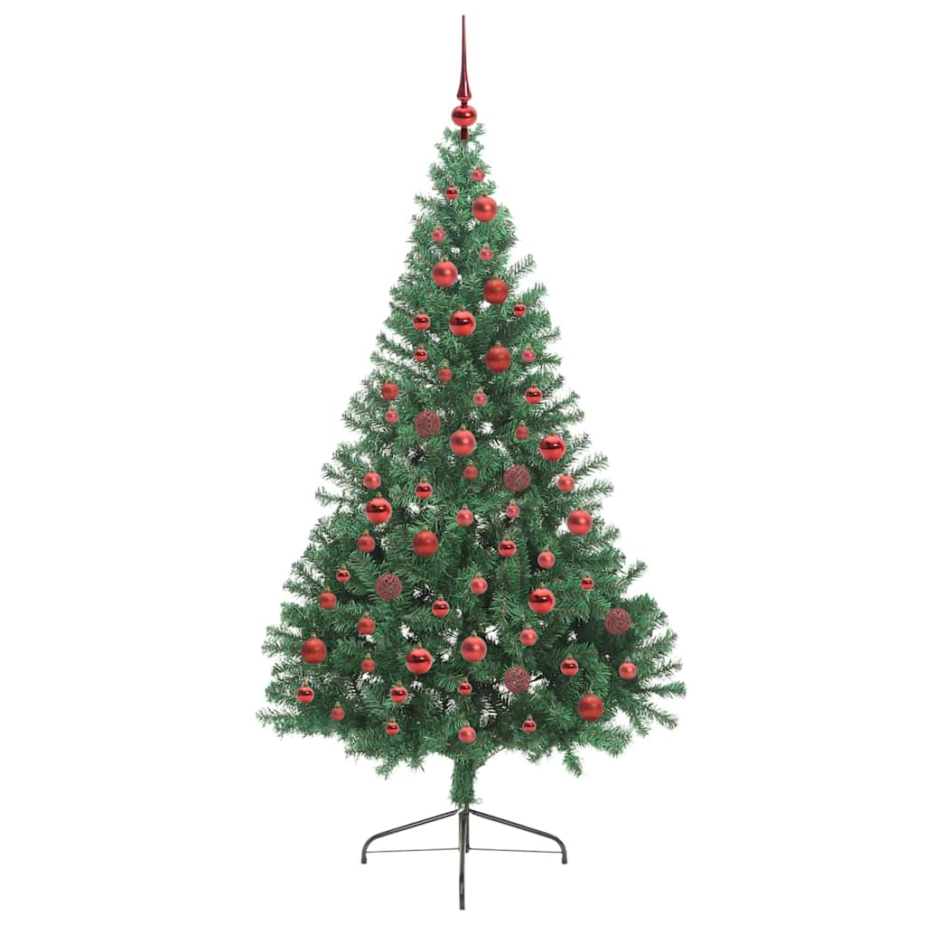 Albero di Natale artificiale con luci integrate Verde 180 cm
