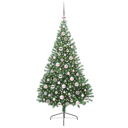 Albero di Natale artificiale con luci integrate Verde 180 cm