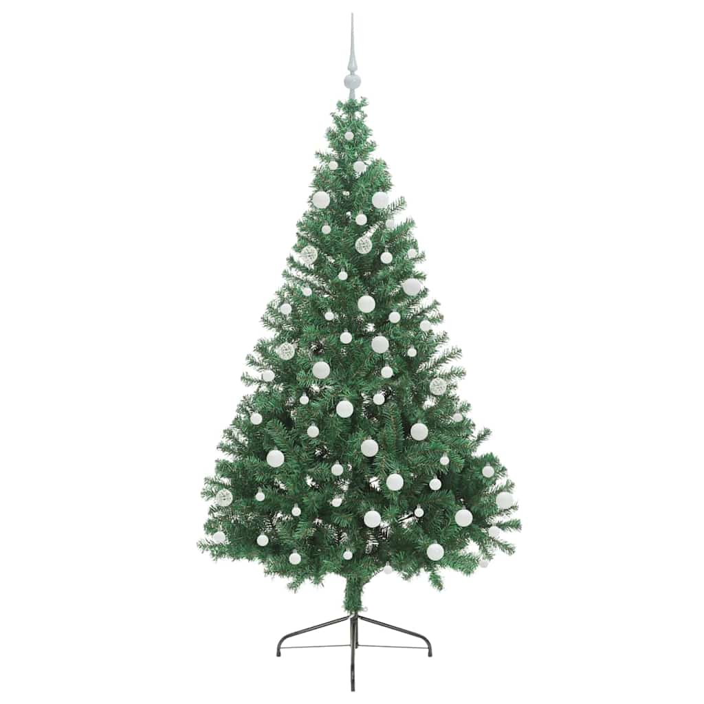 Albero di Natale artificiale con luci integrate Verde 180 cm | homemem39