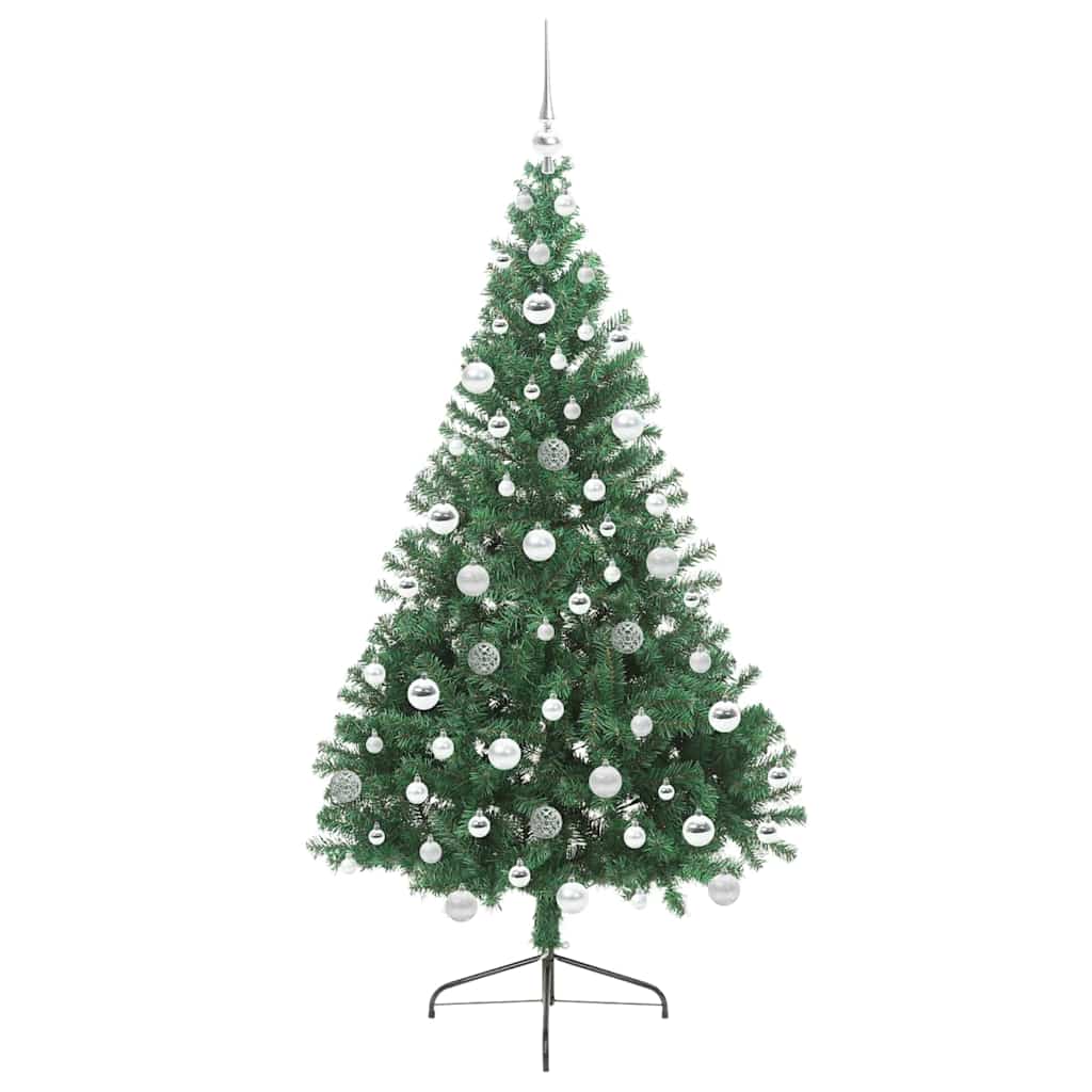 Albero di Natale artificiale con luci integrate Verde 180 cm | homemem39
