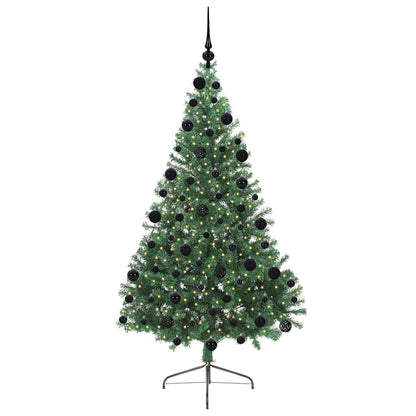 Albero di Natale artificiale con luci integrate Verde 210 cm