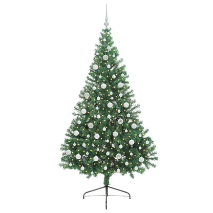 Albero di Natale artificiale con luci integrate Verde 210 cm | homemem39
