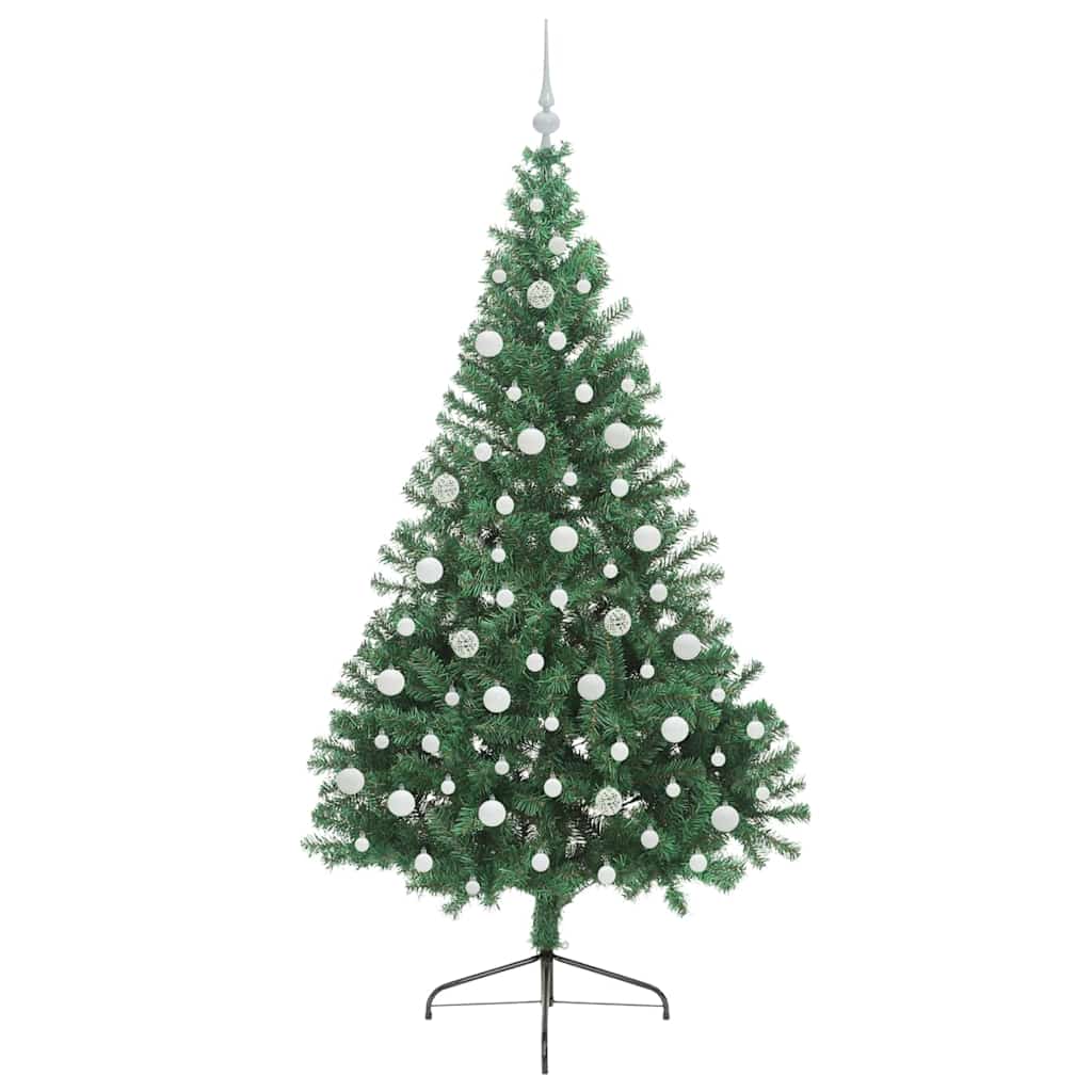 Albero di Natale artificiale con luci integrate Verde 210 cm | homemem39