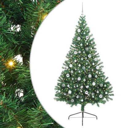 Albero di Natale artificiale con luci integrate Verde 210 cm | homemem39