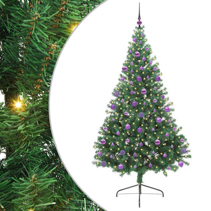 Albero di Natale artificiale con luci integrate Verde 210 cm
