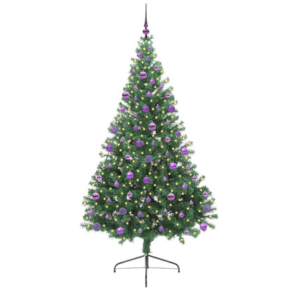 Albero di Natale artificiale con luci integrate Verde 210 cm