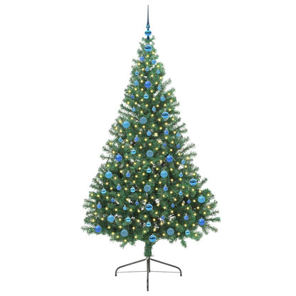 Albero di Natale artificiale con luci integrate Verde 210 cm