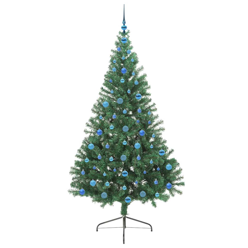 Albero di Natale artificiale con luci integrate Verde 210 cm