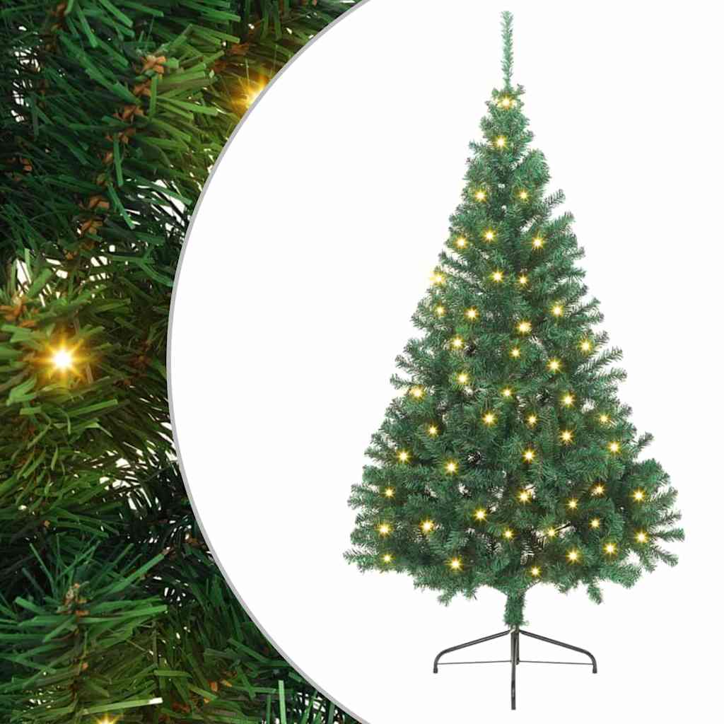 Albero di Natale artificiale con luci integrate Verde 240 cm | homemem39