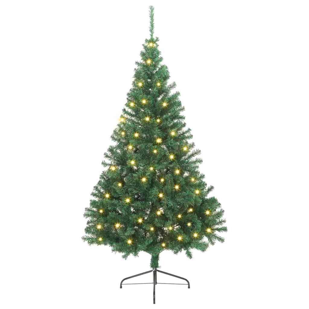 Albero di Natale artificiale con luci integrate Verde 240 cm | homemem39