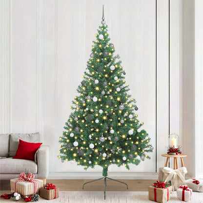 Albero di Natale artificiale con luci integrate Verde 240 cm | homemem39