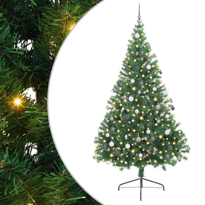 Albero di Natale artificiale con luci integrate Verde 240 cm | homemem39