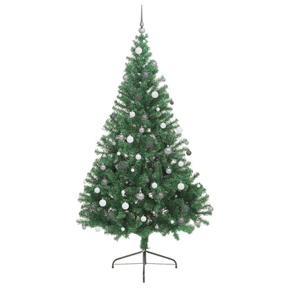 Albero di Natale artificiale con luci integrate Verde 240 cm | homemem39