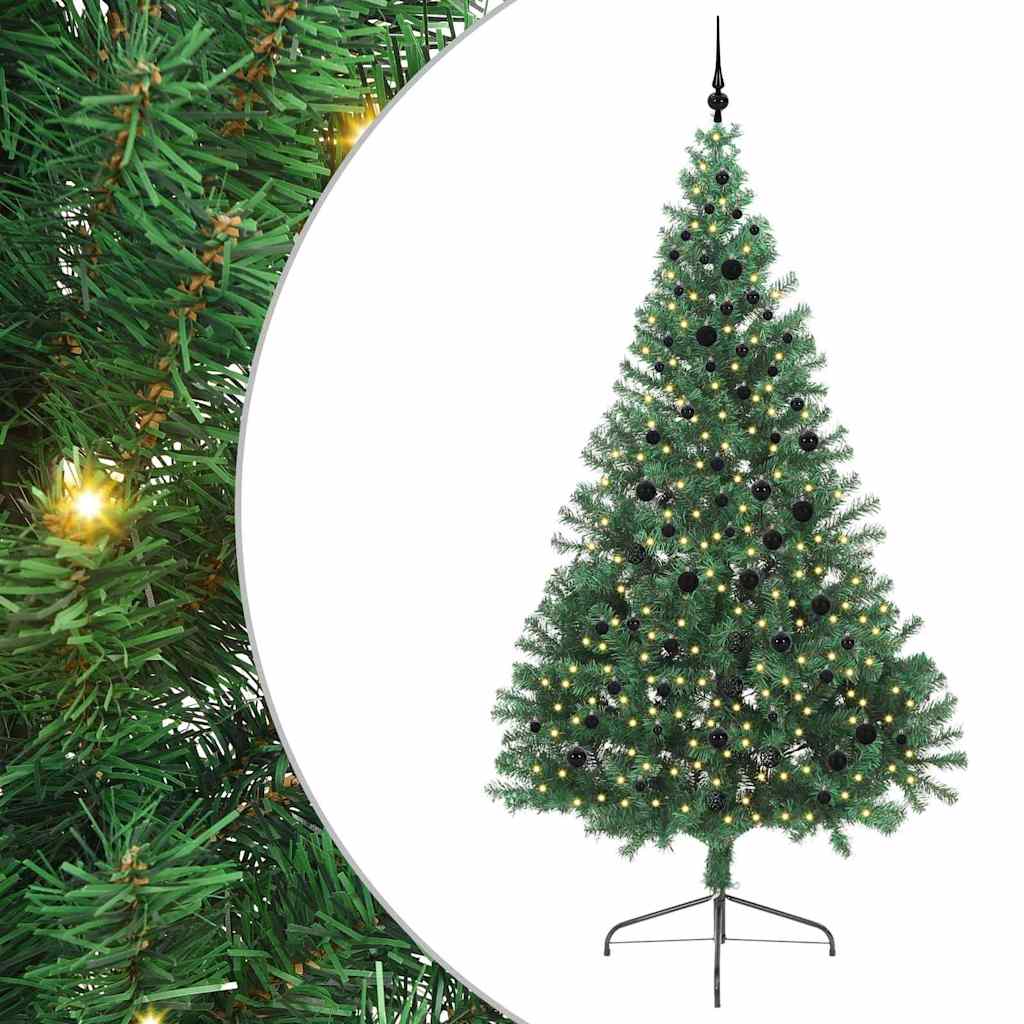 Albero di Natale artificiale con luci integrate Verde 240 cm