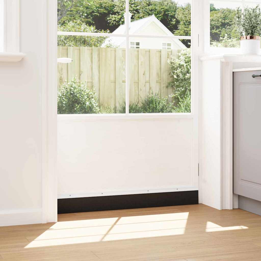 Spazzole per porte a vite 2 pcs Bianco 100 cm Lega di alluminio | homemem39