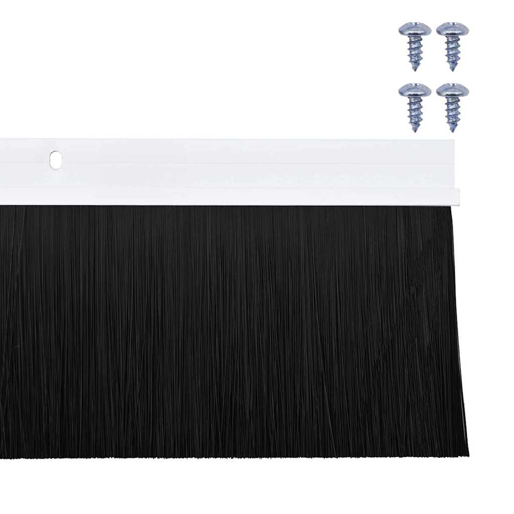Spazzole per porte a vite 2 pcs Bianco 100 cm Lega di alluminio | homemem39