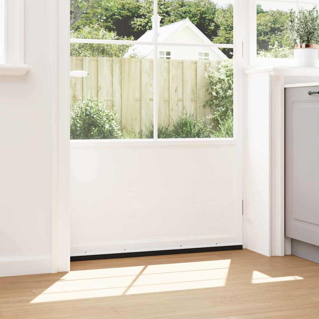 Spazzole per porte a vite 6 pcs Bianco 100 cm Lega di alluminio | homemem39