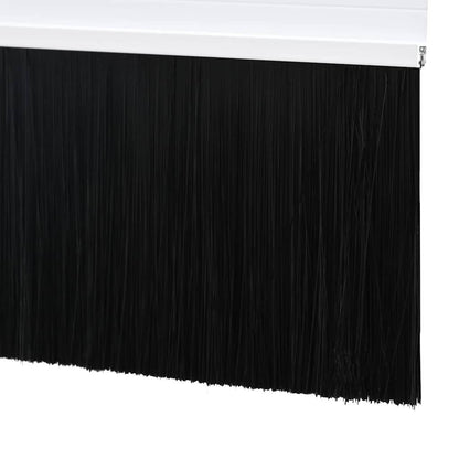 Spazzole per porte a vite 6 pcs Bianco 100 cm Lega di alluminio