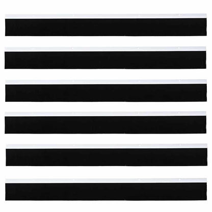 Spazzole per porte a vite 6 pcs Bianco 100 cm Lega di alluminio