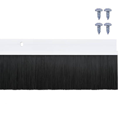 Spazzole per porte a vite 12 pcs Bianco 100 cm | homemem39
