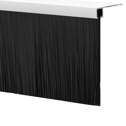 Spazzole per porte a vite 2 pcs Bianco 100 cm Lega di alluminio | homemem39