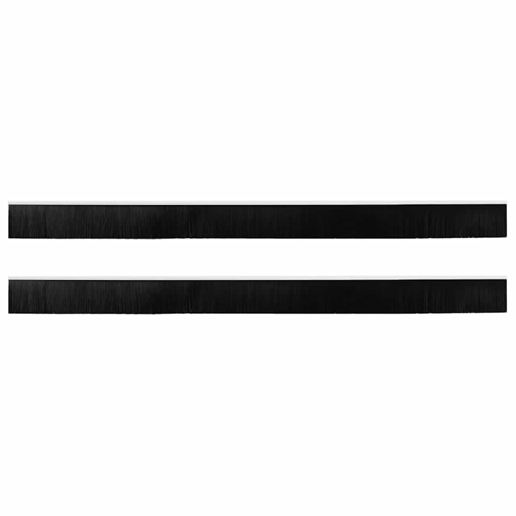 Spazzole per porte a vite 2 pcs Bianco 100 cm Lega di alluminio | homemem39