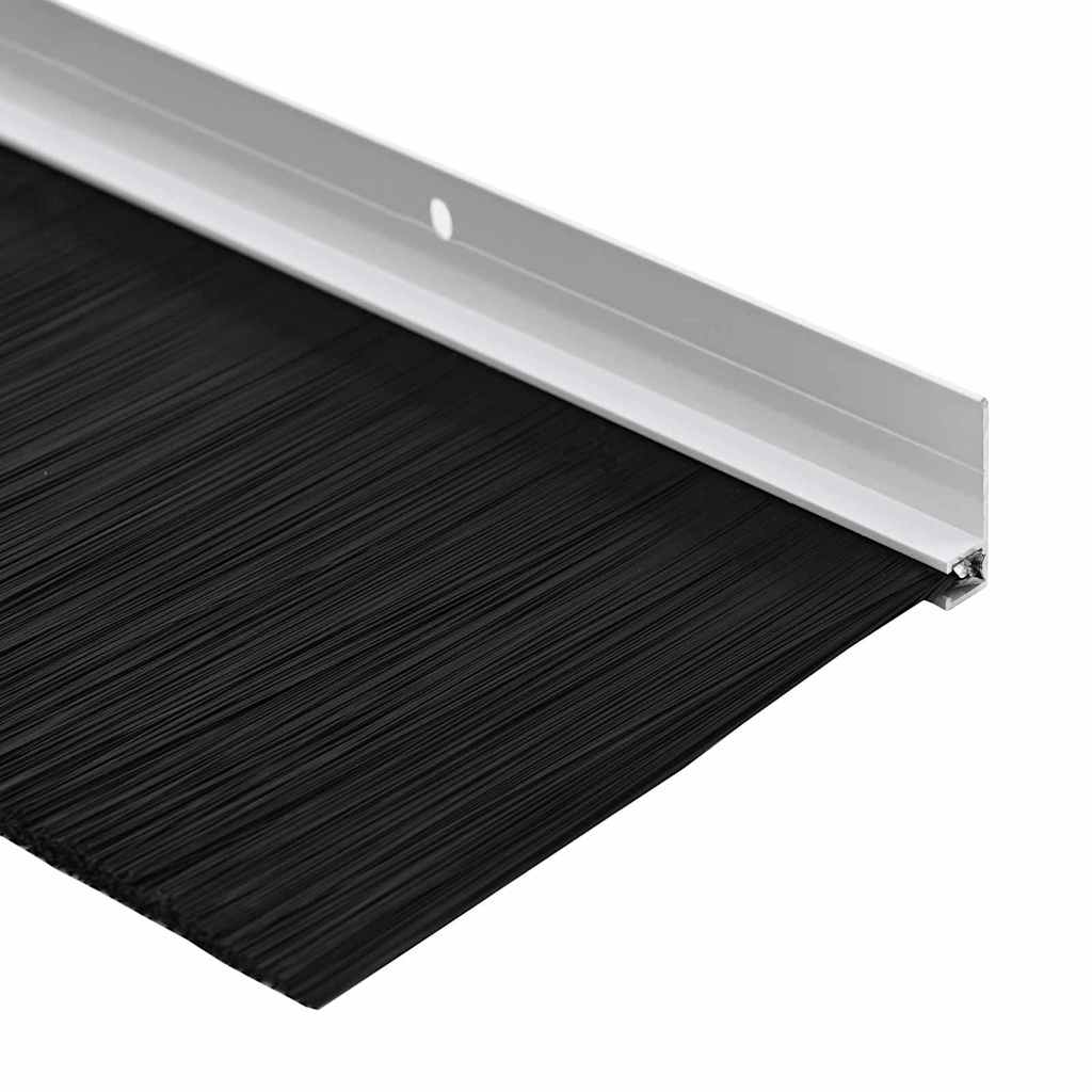 Spazzole per porte a vite 2 pcs Bianco 100 cm Lega di alluminio | homemem39