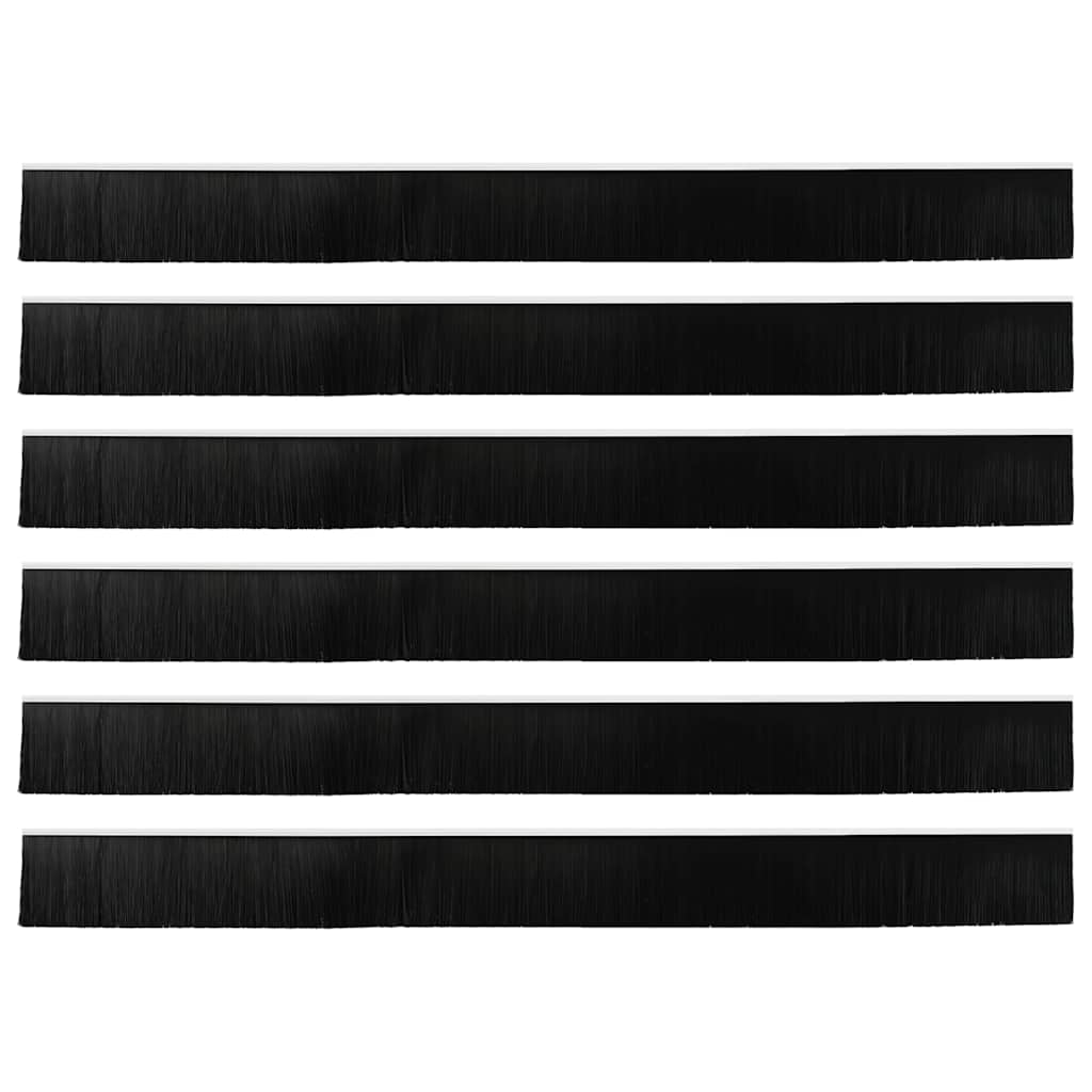 Spazzole per porte a vite 6 pcs Bianco 100 cm Lega di alluminio | homemem39