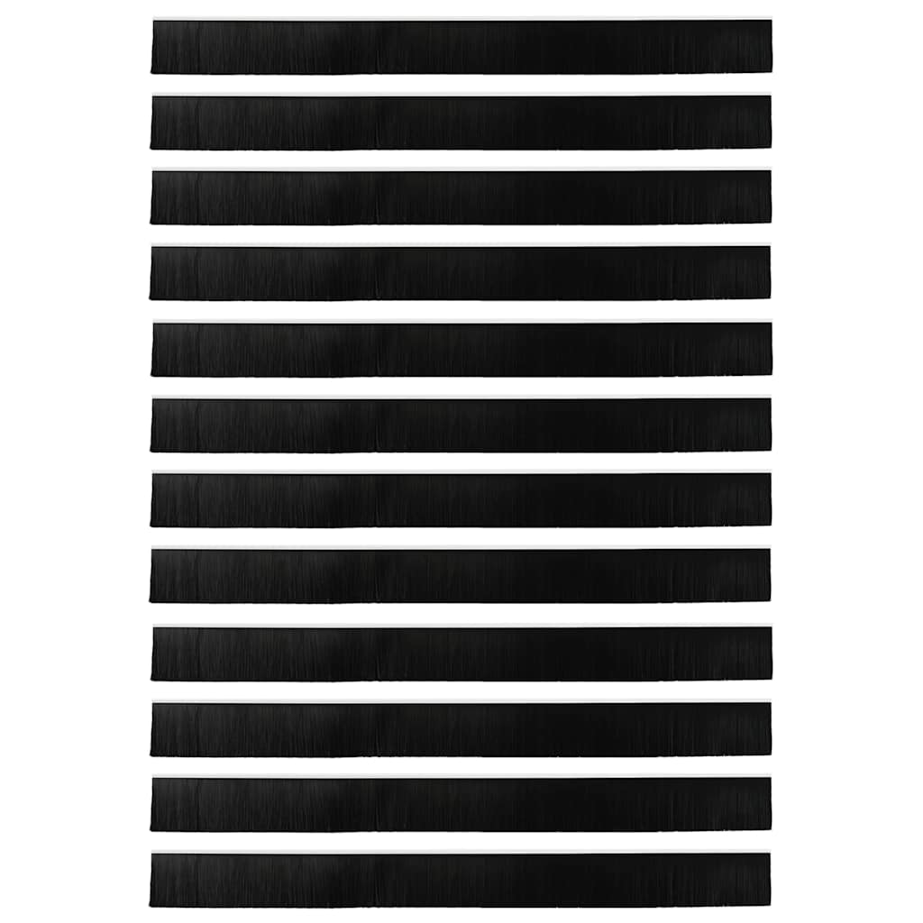 Spazzole per porte a vite 12 pcs Bianco 100 cm