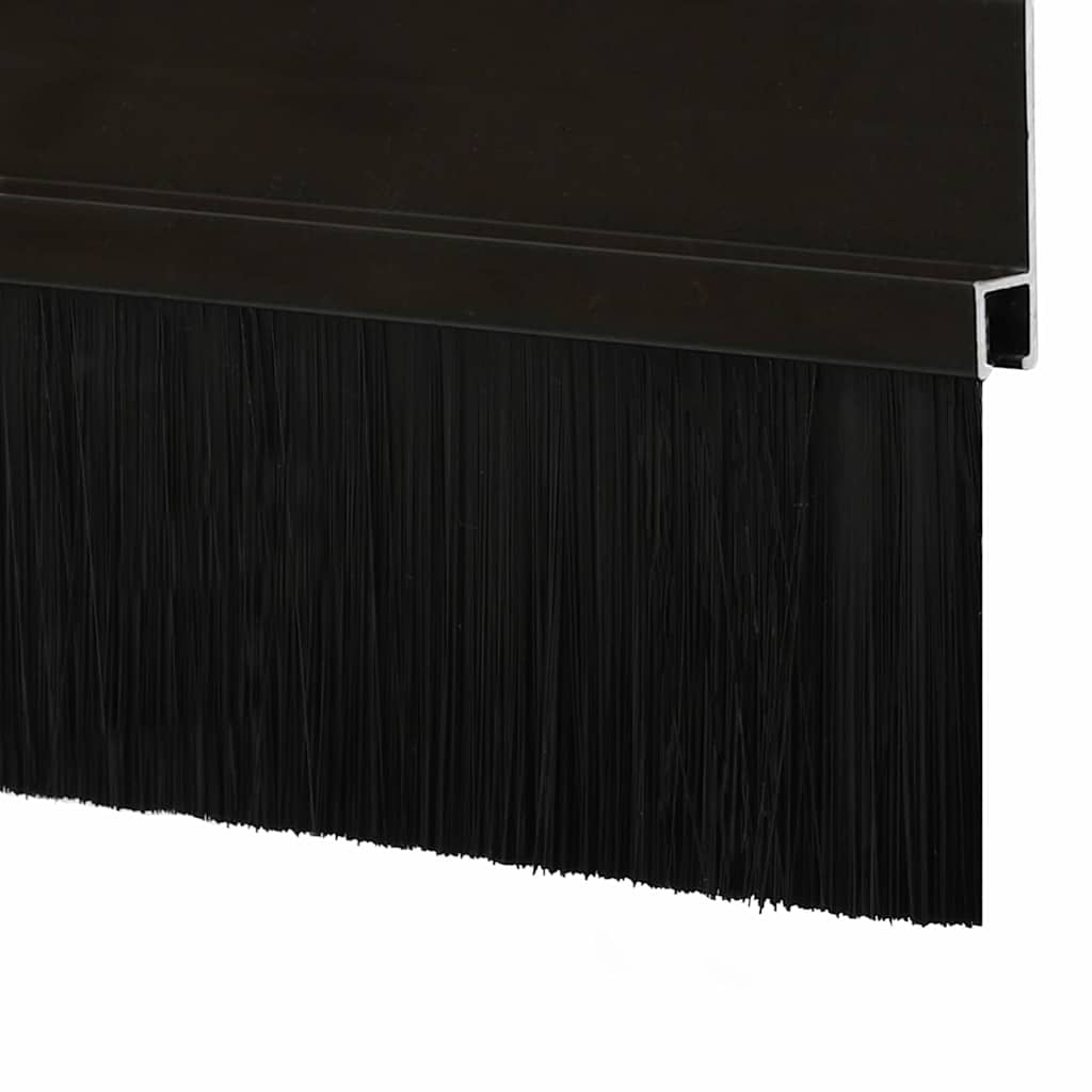 Spazzole per porte autoadesive 2 pcs Nero 100 cm | homemem39