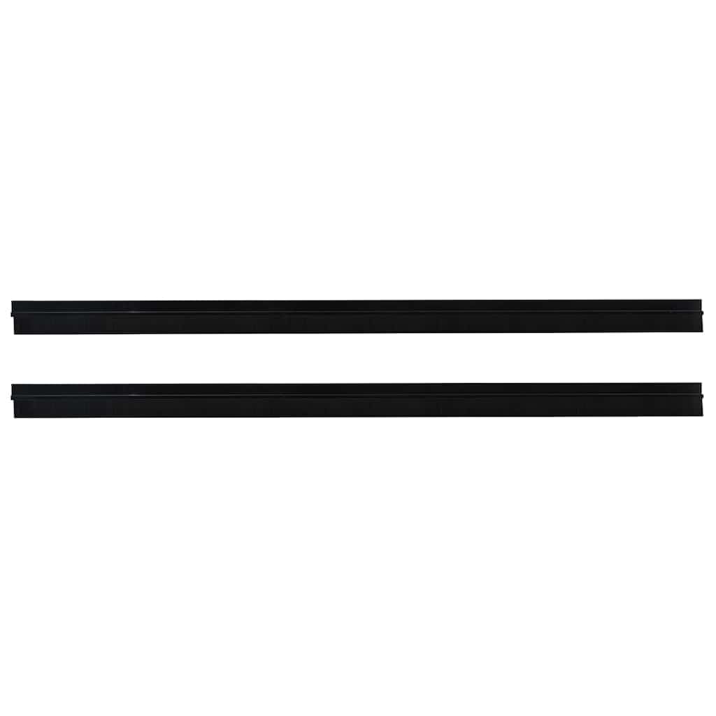 Spazzole per porte autoadesive 2 pcs Nero 100 cm | homemem39