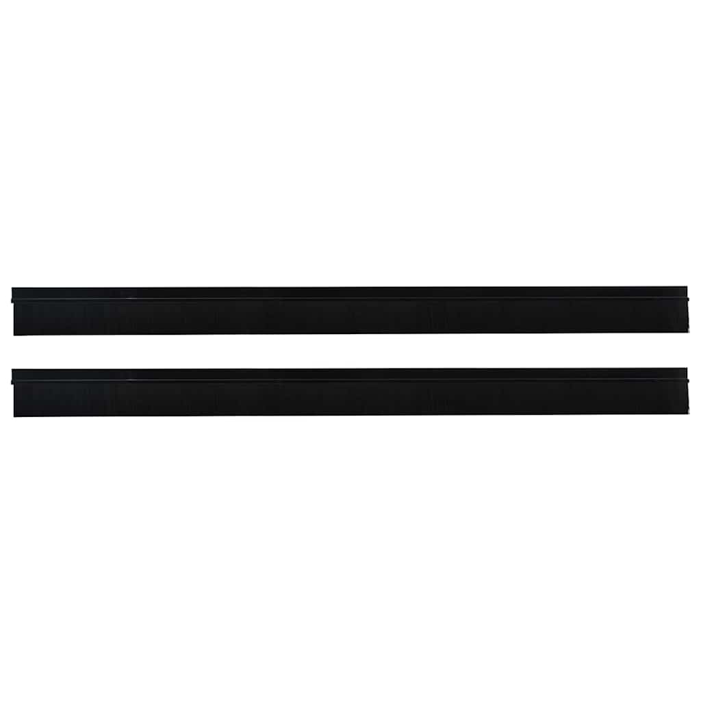 Spazzole per porte autoadesive 2 pcs Nero 100 cm | homemem39