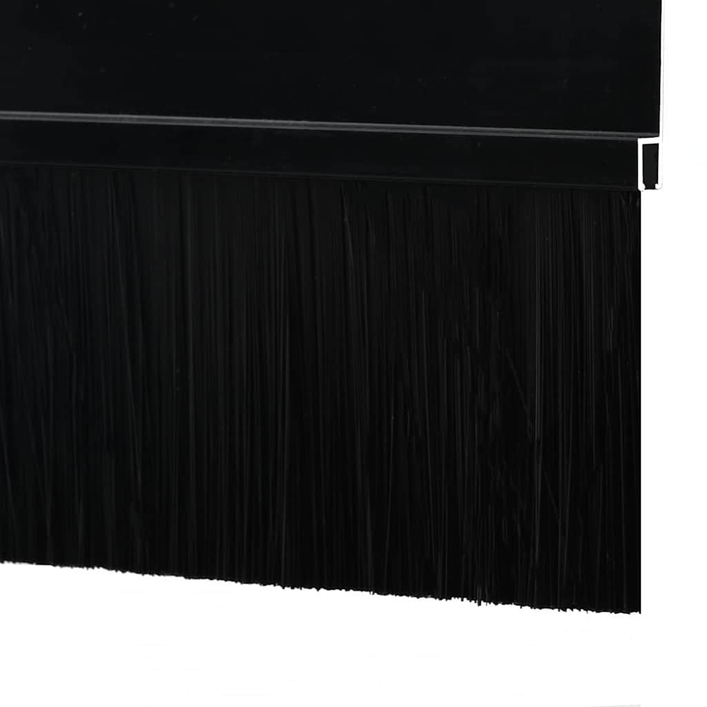 Spazzole per porte autoadesive 2 pcs Nero 100 cm | homemem39