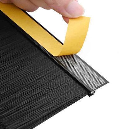 Spazzole per porte autoadesive 2 pcs Nero 100 cm | homemem39