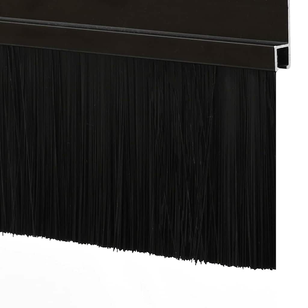 Spazzole per porte autoadesive 6 pcs Nero 100 cm | homemem39