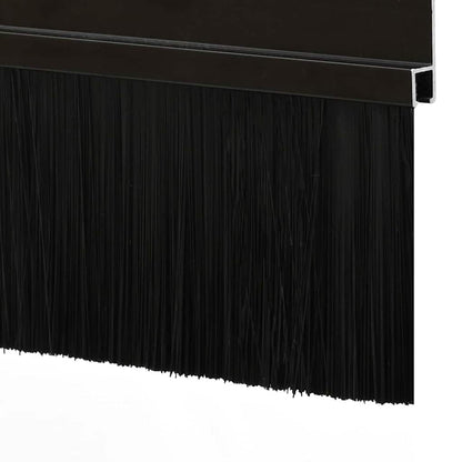Spazzole per porte autoadesive 6 pcs Nero 100 cm | homemem39