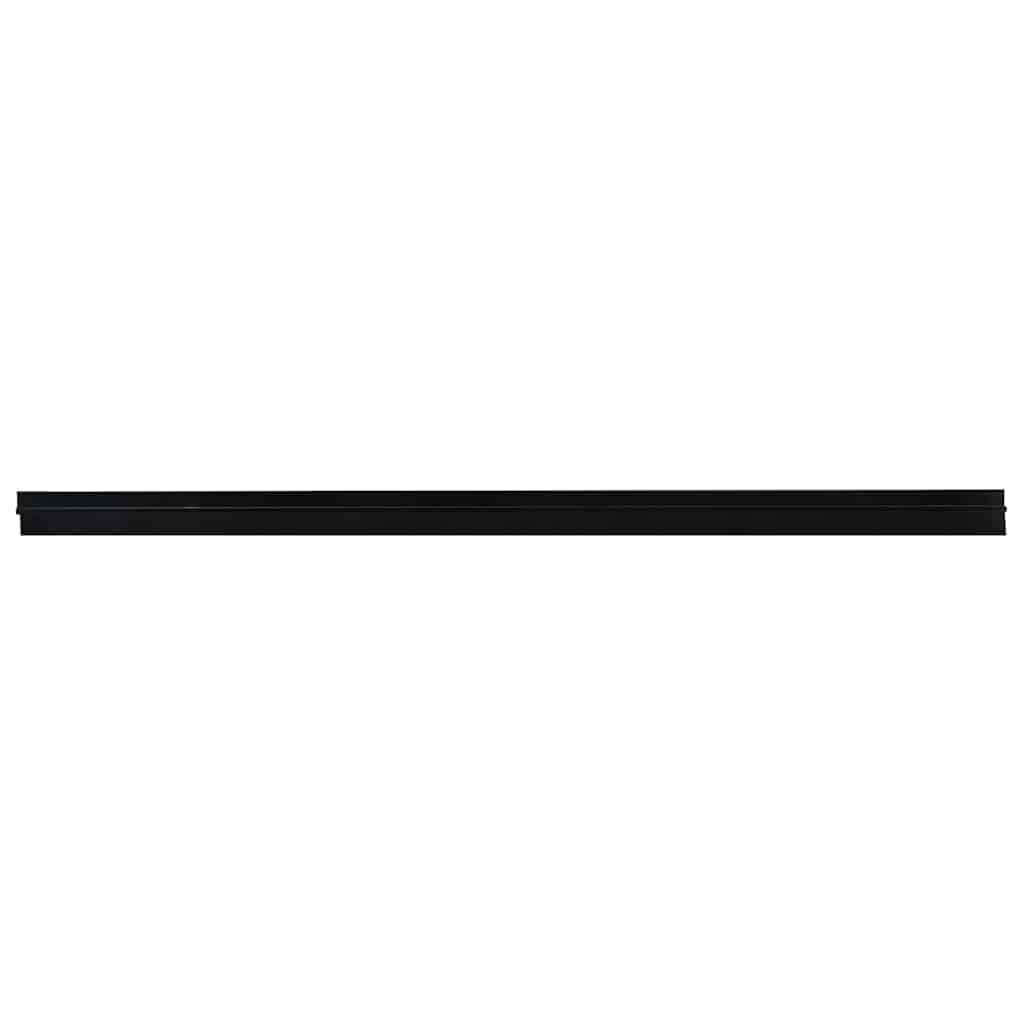 Spazzole per porte autoadesive 12 pcs Nero 100 cm